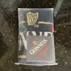 Guinness Original Bar towel set 10 coasters new package gift